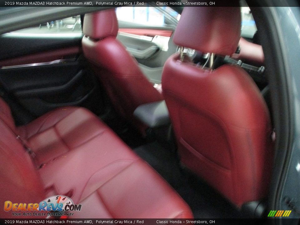 2019 Mazda MAZDA3 Hatchback Premium AWD Polymetal Gray Mica / Red Photo #20