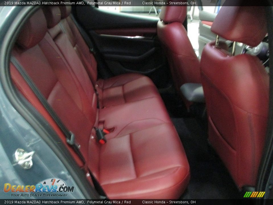 2019 Mazda MAZDA3 Hatchback Premium AWD Polymetal Gray Mica / Red Photo #21