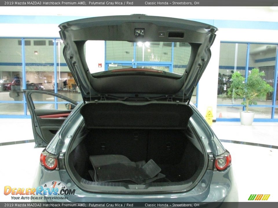 2019 Mazda MAZDA3 Hatchback Premium AWD Polymetal Gray Mica / Red Photo #22