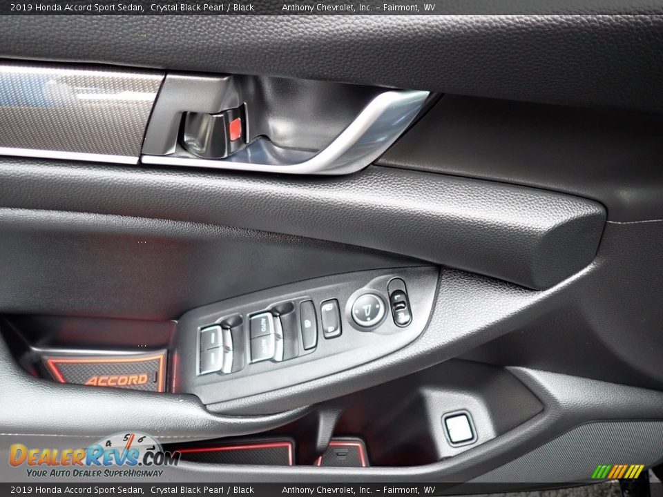 2019 Honda Accord Sport Sedan Crystal Black Pearl / Black Photo #14