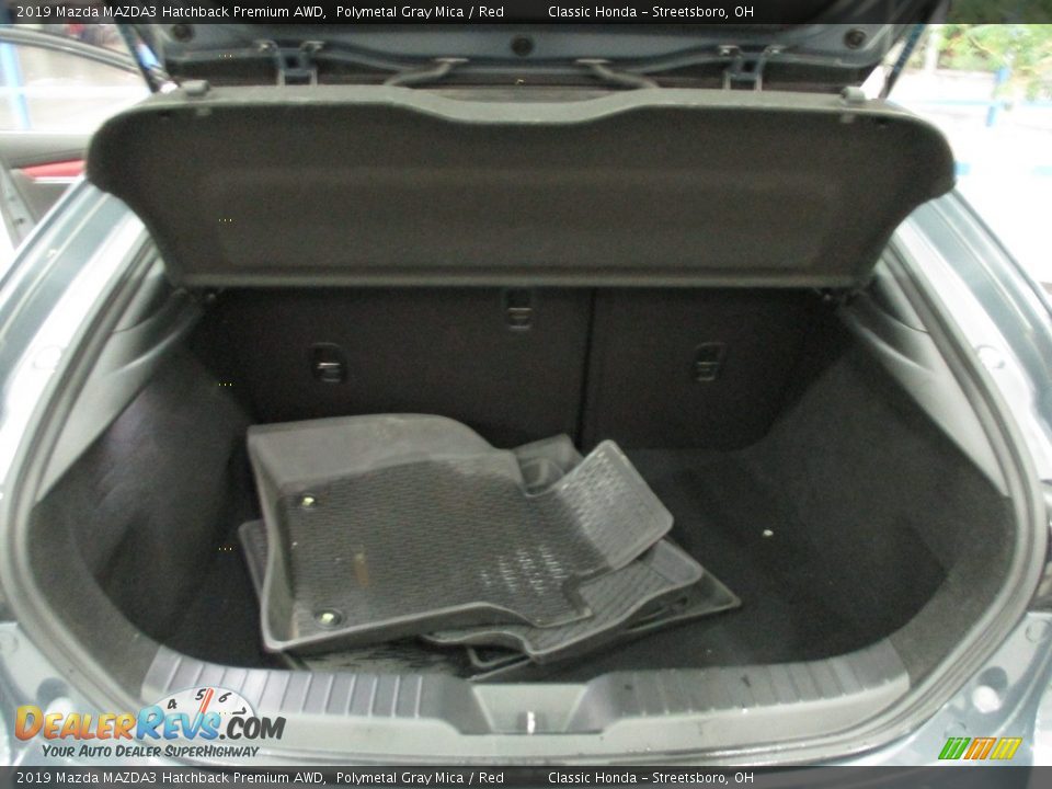 2019 Mazda MAZDA3 Hatchback Premium AWD Polymetal Gray Mica / Red Photo #23