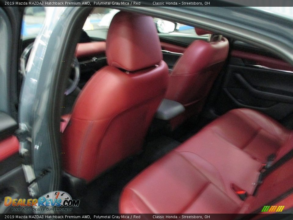 2019 Mazda MAZDA3 Hatchback Premium AWD Polymetal Gray Mica / Red Photo #26