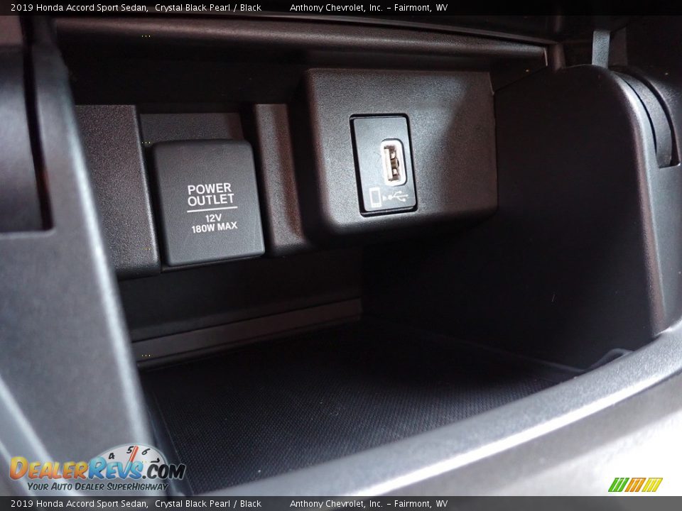 2019 Honda Accord Sport Sedan Crystal Black Pearl / Black Photo #18