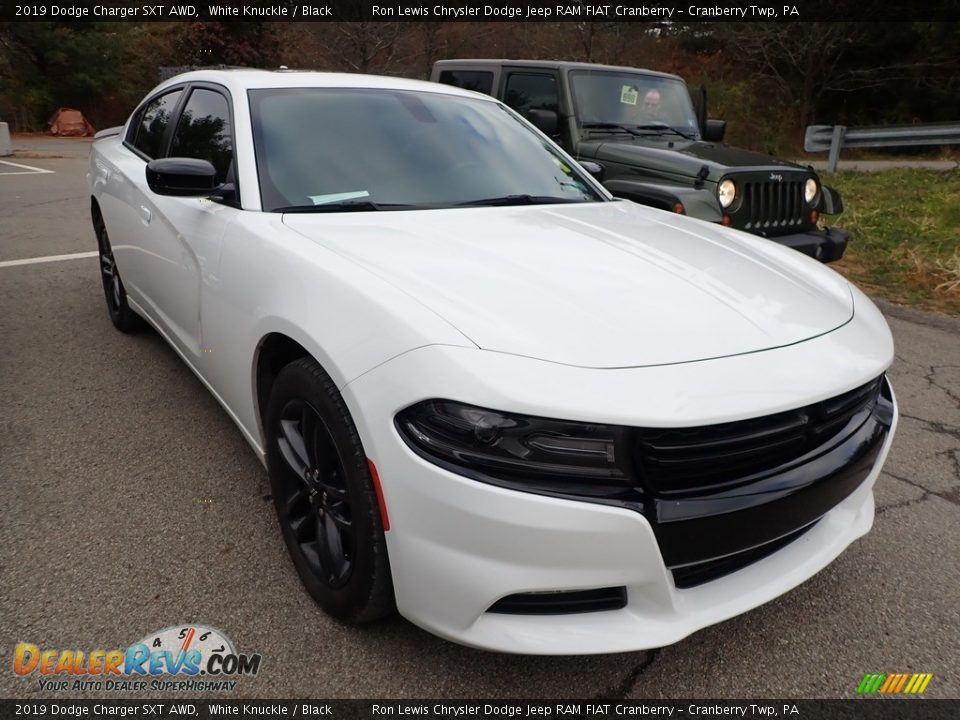 2019 Dodge Charger SXT AWD White Knuckle / Black Photo #2