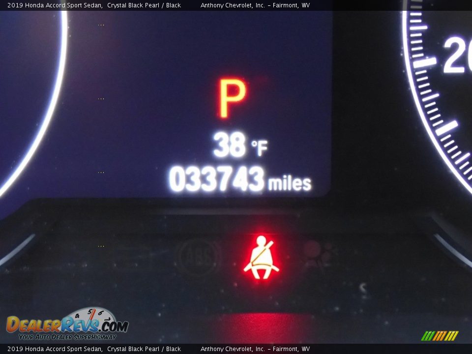 2019 Honda Accord Sport Sedan Crystal Black Pearl / Black Photo #20