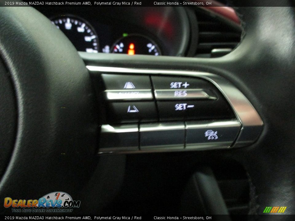 2019 Mazda MAZDA3 Hatchback Premium AWD Polymetal Gray Mica / Red Photo #34