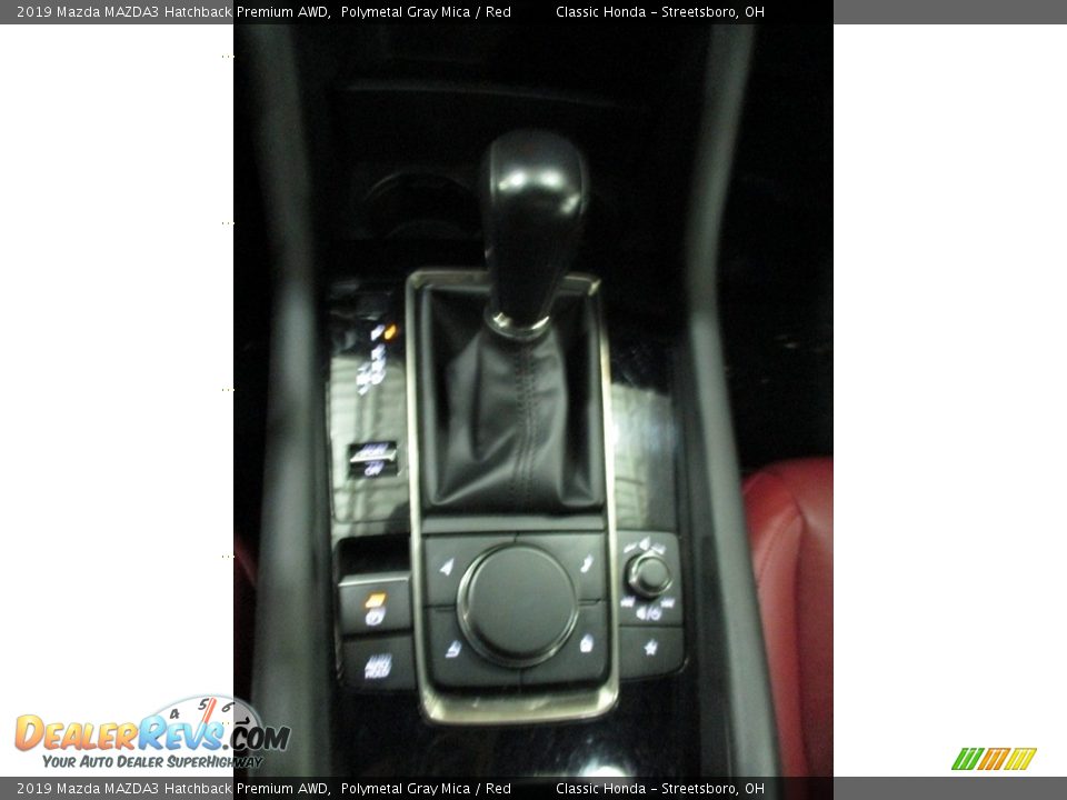 2019 Mazda MAZDA3 Hatchback Premium AWD Polymetal Gray Mica / Red Photo #36