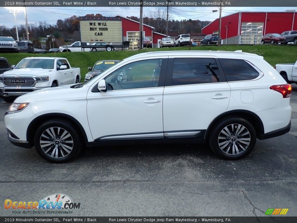 2019 Mitsubishi Outlander SEL Pearl White / Black Photo #2