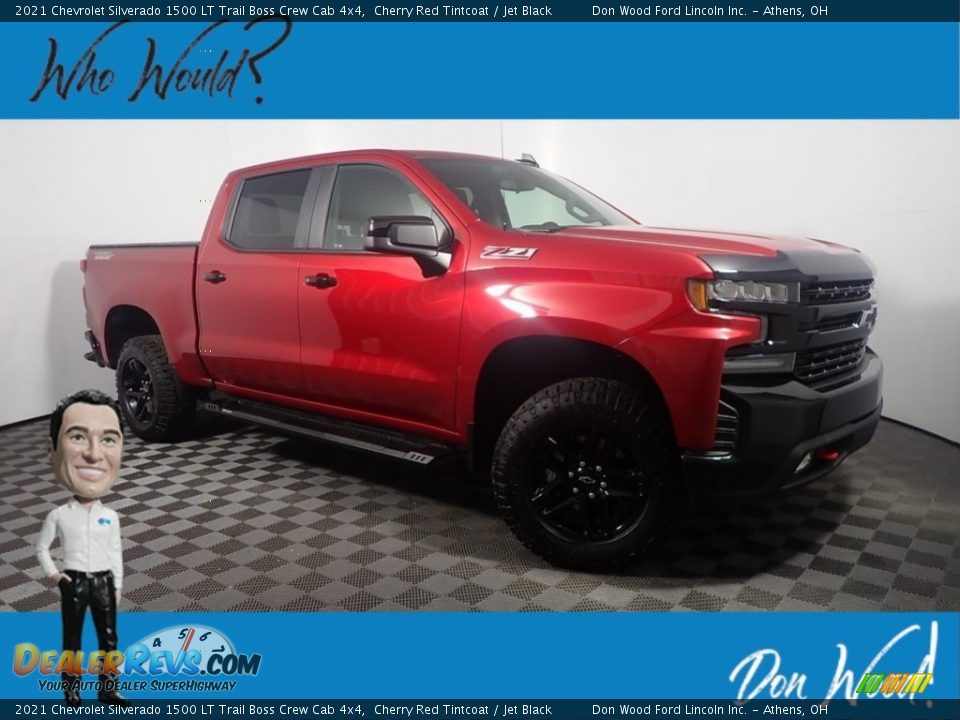 2021 Chevrolet Silverado 1500 LT Trail Boss Crew Cab 4x4 Cherry Red Tintcoat / Jet Black Photo #1