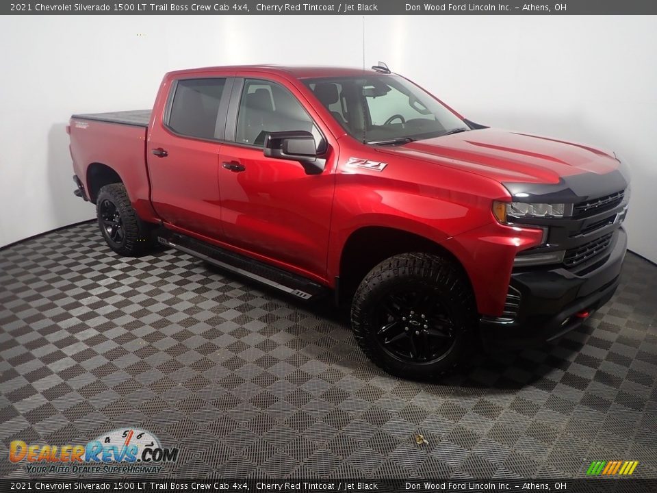 2021 Chevrolet Silverado 1500 LT Trail Boss Crew Cab 4x4 Cherry Red Tintcoat / Jet Black Photo #3