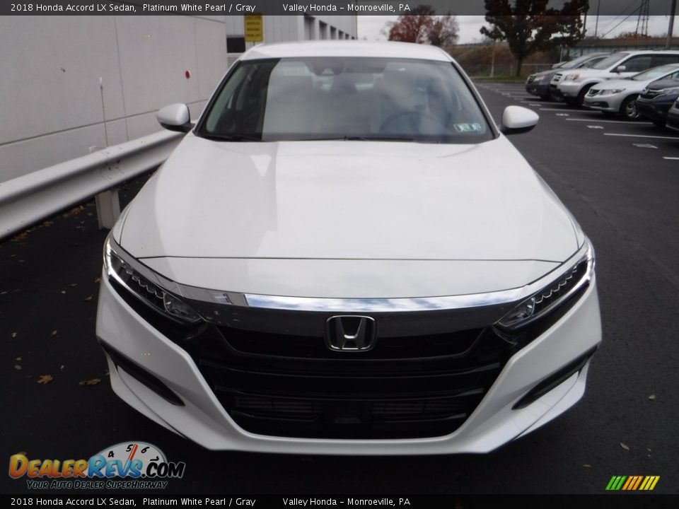 2018 Honda Accord LX Sedan Platinum White Pearl / Gray Photo #3