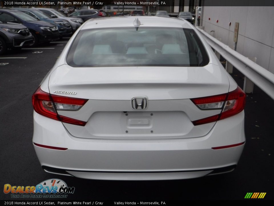 2018 Honda Accord LX Sedan Platinum White Pearl / Gray Photo #6