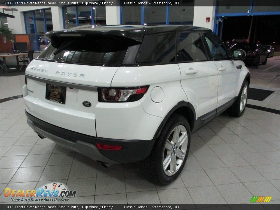 2013 Land Rover Range Rover Evoque Pure Fuji White / Ebony Photo #7