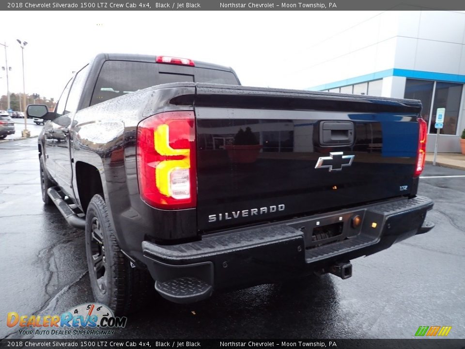 2018 Chevrolet Silverado 1500 LTZ Crew Cab 4x4 Black / Jet Black Photo #5