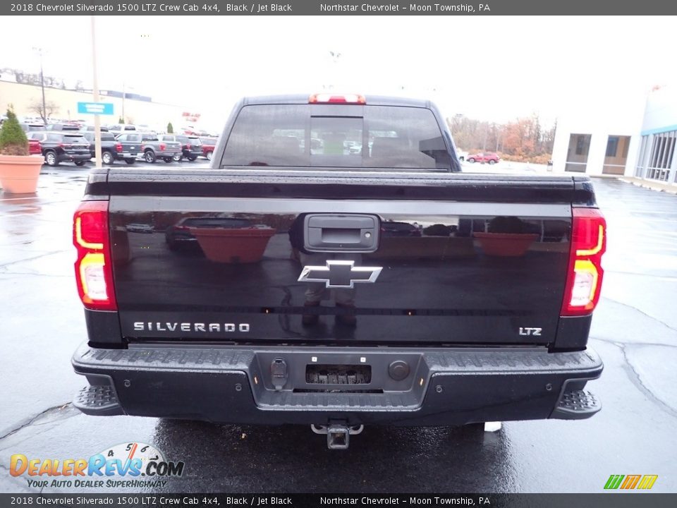 2018 Chevrolet Silverado 1500 LTZ Crew Cab 4x4 Black / Jet Black Photo #6