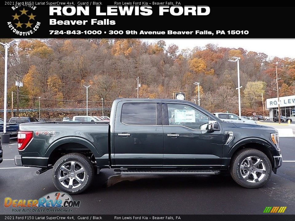 2021 Ford F150 Lariat SuperCrew 4x4 Guard / Black Photo #1