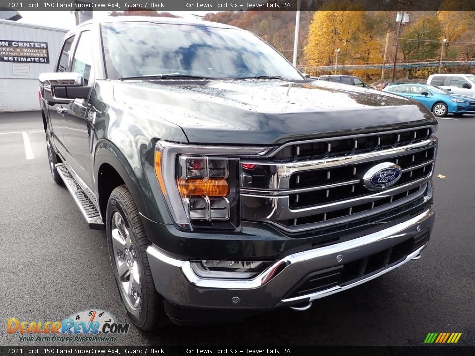 2021 Ford F150 Lariat SuperCrew 4x4 Guard / Black Photo #7