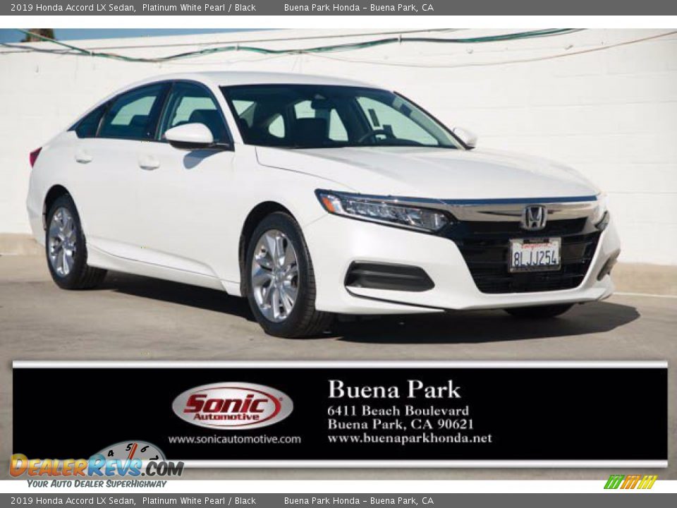 2019 Honda Accord LX Sedan Platinum White Pearl / Black Photo #1