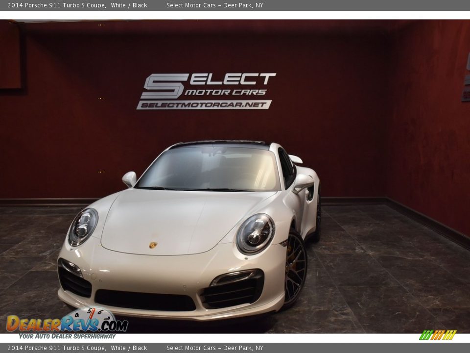 2014 Porsche 911 Turbo S Coupe White / Black Photo #1