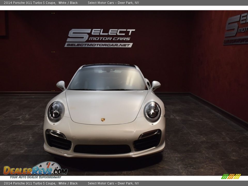 2014 Porsche 911 Turbo S Coupe White / Black Photo #2