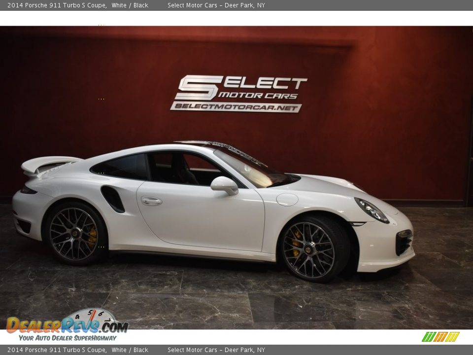 2014 Porsche 911 Turbo S Coupe White / Black Photo #4