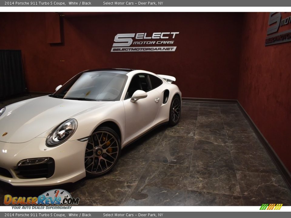 2014 Porsche 911 Turbo S Coupe White / Black Photo #7