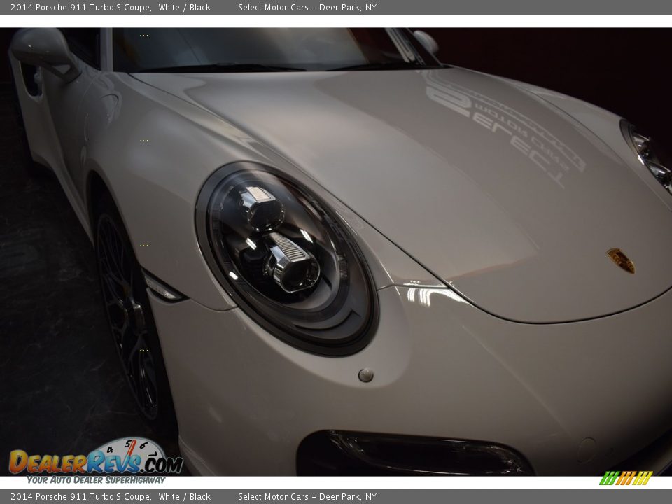 2014 Porsche 911 Turbo S Coupe White / Black Photo #8
