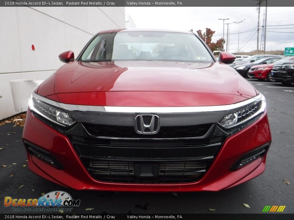 2018 Honda Accord EX-L Sedan Radiant Red Metallic / Gray Photo #5