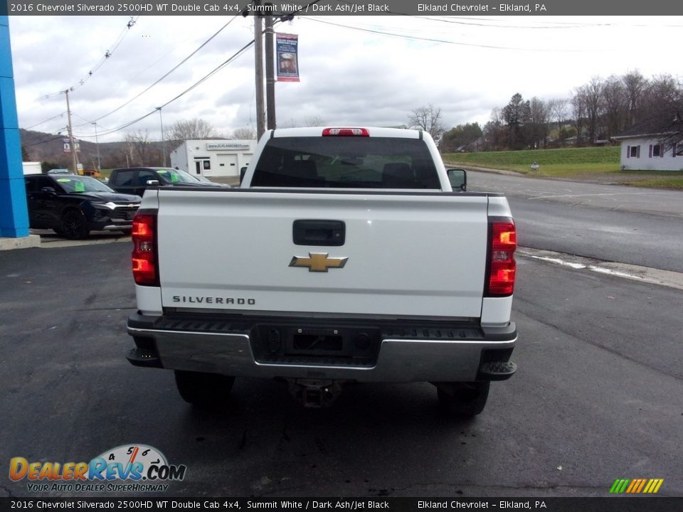 2016 Chevrolet Silverado 2500HD WT Double Cab 4x4 Summit White / Dark Ash/Jet Black Photo #4