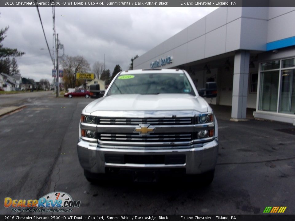 2016 Chevrolet Silverado 2500HD WT Double Cab 4x4 Summit White / Dark Ash/Jet Black Photo #8