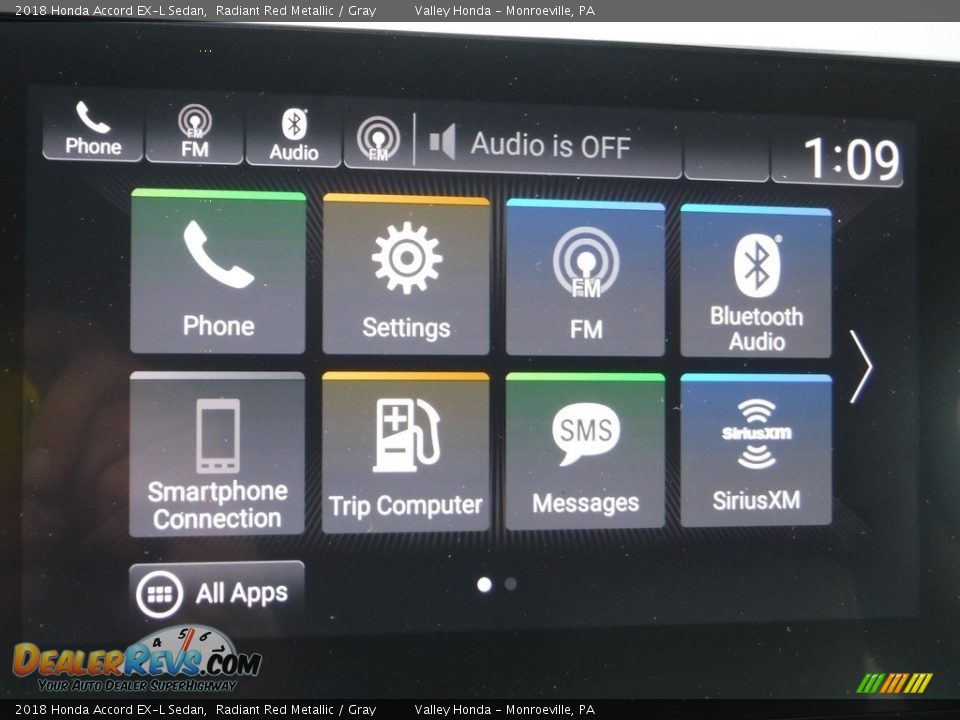 2018 Honda Accord EX-L Sedan Radiant Red Metallic / Gray Photo #16