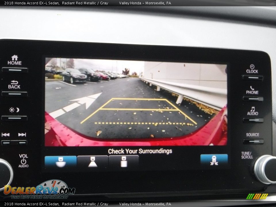 2018 Honda Accord EX-L Sedan Radiant Red Metallic / Gray Photo #18