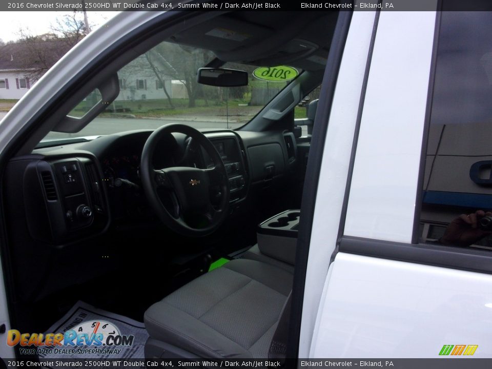 2016 Chevrolet Silverado 2500HD WT Double Cab 4x4 Summit White / Dark Ash/Jet Black Photo #14