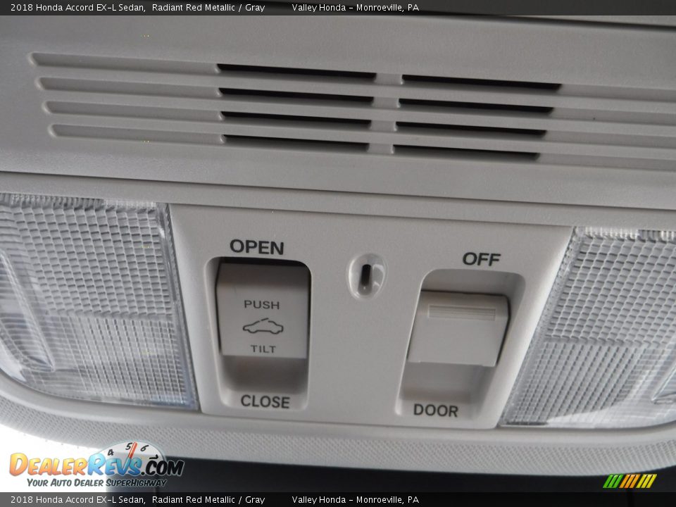 2018 Honda Accord EX-L Sedan Radiant Red Metallic / Gray Photo #21