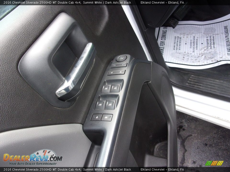 2016 Chevrolet Silverado 2500HD WT Double Cab 4x4 Summit White / Dark Ash/Jet Black Photo #16