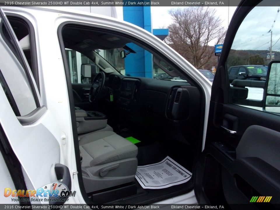 2016 Chevrolet Silverado 2500HD WT Double Cab 4x4 Summit White / Dark Ash/Jet Black Photo #17