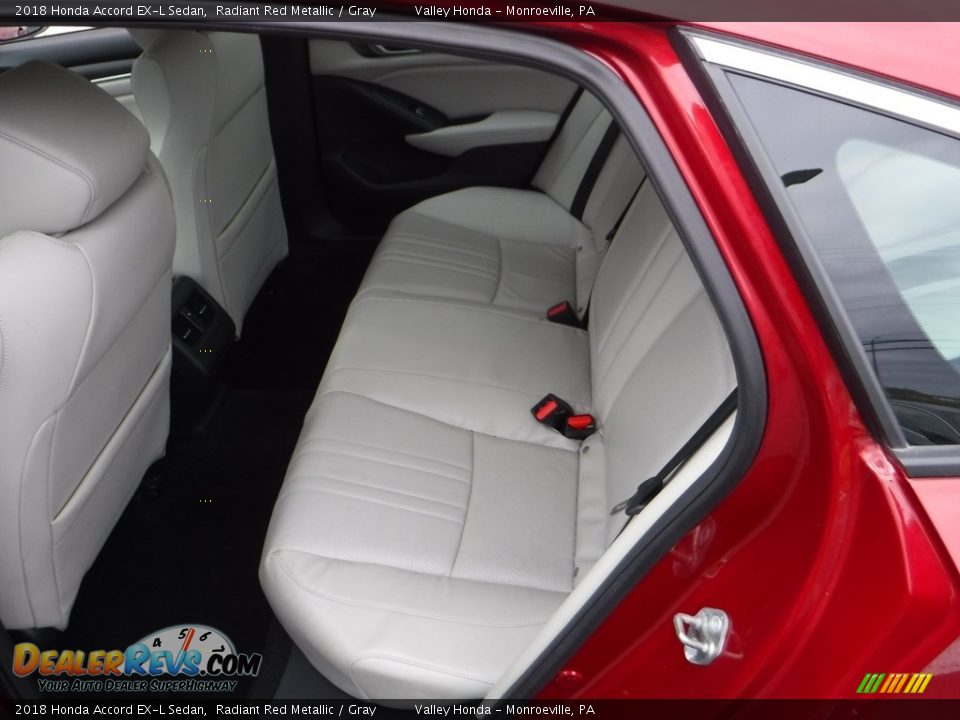2018 Honda Accord EX-L Sedan Radiant Red Metallic / Gray Photo #26