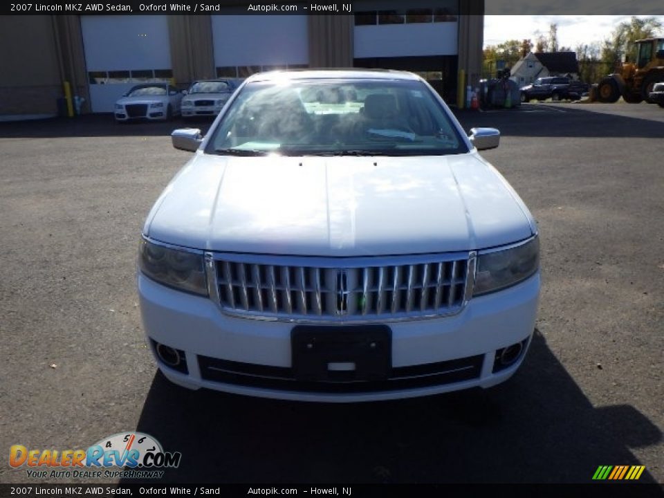 2007 Lincoln MKZ AWD Sedan Oxford White / Sand Photo #2