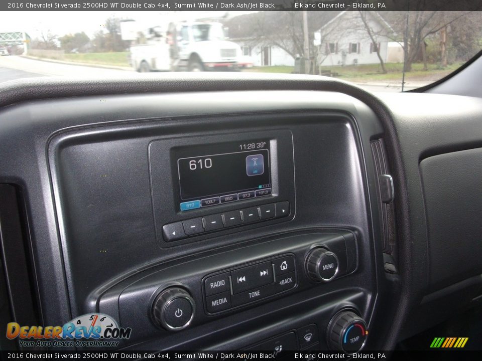 2016 Chevrolet Silverado 2500HD WT Double Cab 4x4 Summit White / Dark Ash/Jet Black Photo #25