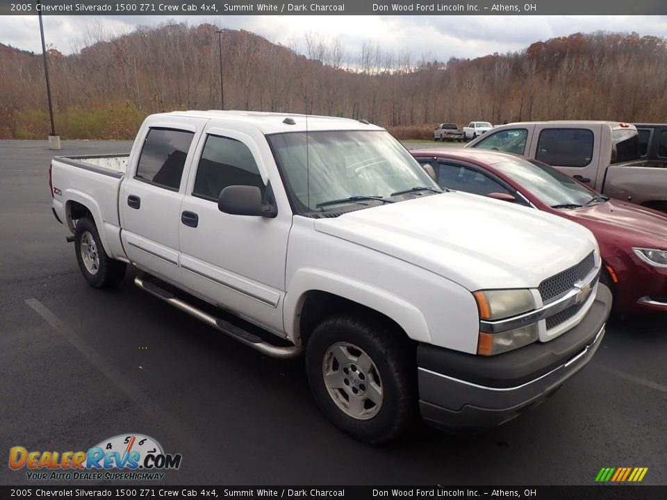 2005 Chevrolet Silverado 1500 Z71 Crew Cab 4x4 Summit White / Dark Charcoal Photo #2