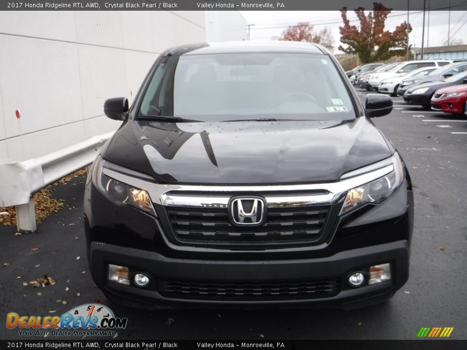 2017 Honda Ridgeline RTL AWD Crystal Black Pearl / Black Photo #3