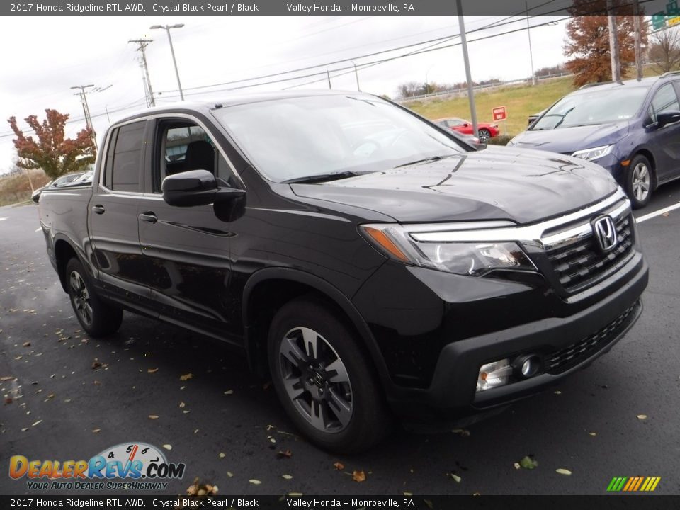 2017 Honda Ridgeline RTL AWD Crystal Black Pearl / Black Photo #4