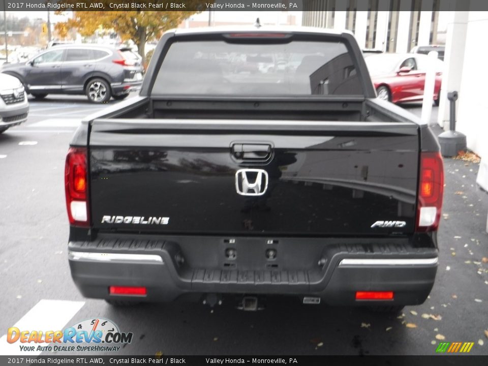 2017 Honda Ridgeline RTL AWD Crystal Black Pearl / Black Photo #5