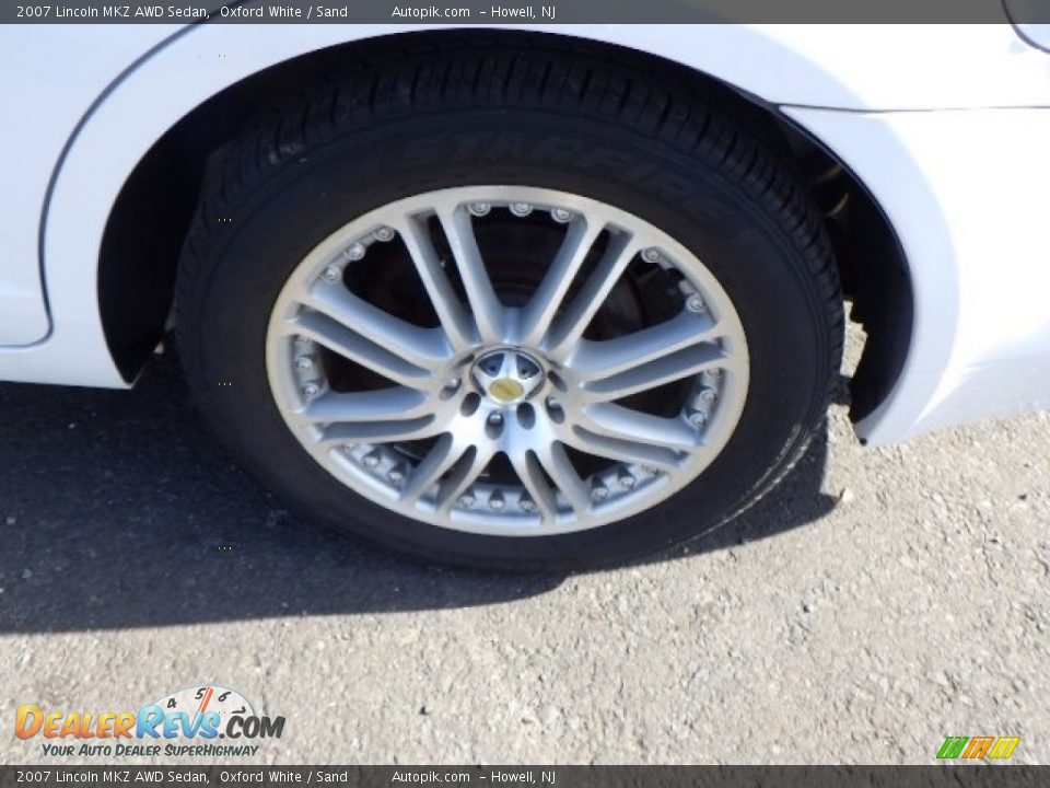 2007 Lincoln MKZ AWD Sedan Oxford White / Sand Photo #14