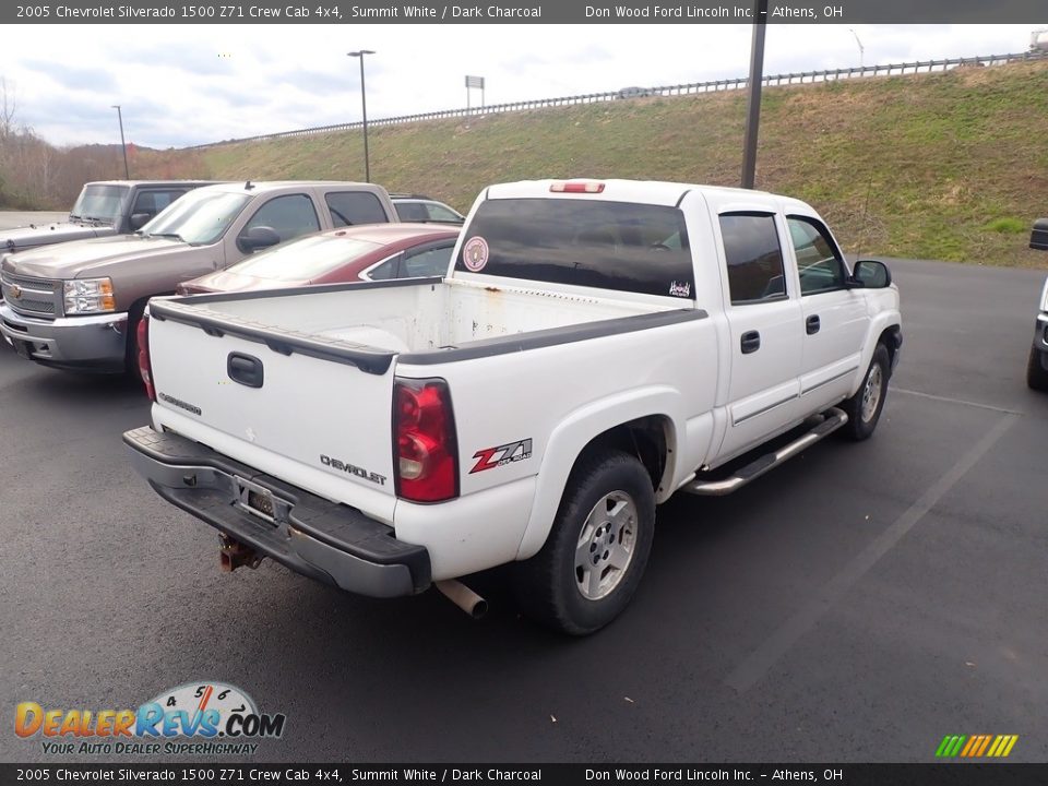 2005 Chevrolet Silverado 1500 Z71 Crew Cab 4x4 Summit White / Dark Charcoal Photo #12