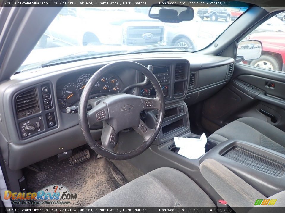 2005 Chevrolet Silverado 1500 Z71 Crew Cab 4x4 Summit White / Dark Charcoal Photo #13