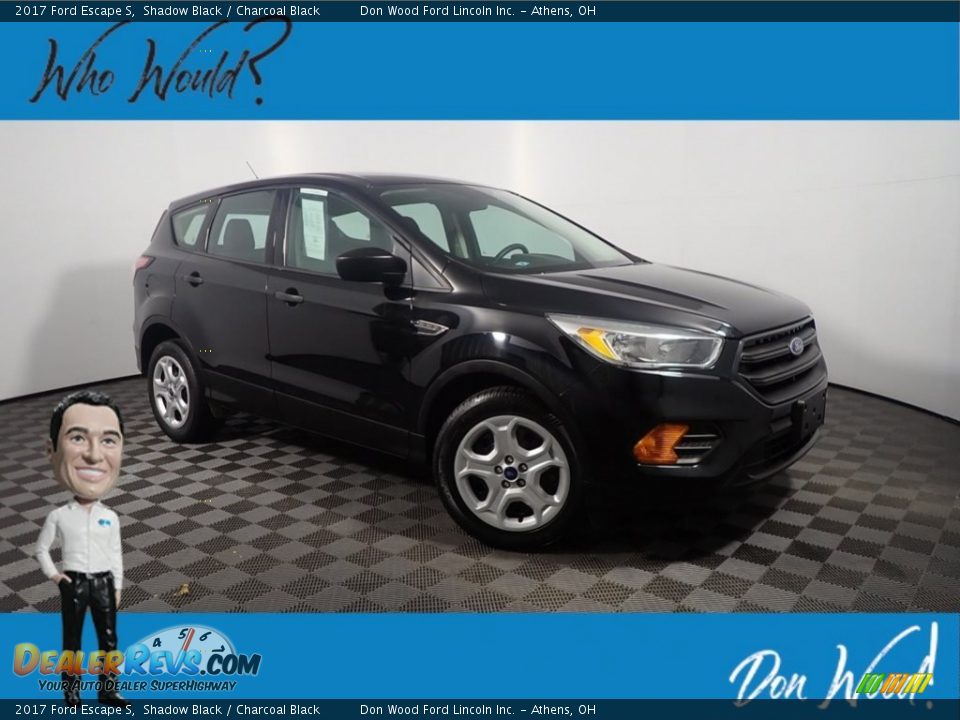 2017 Ford Escape S Shadow Black / Charcoal Black Photo #1