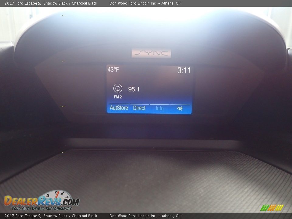2017 Ford Escape S Shadow Black / Charcoal Black Photo #26