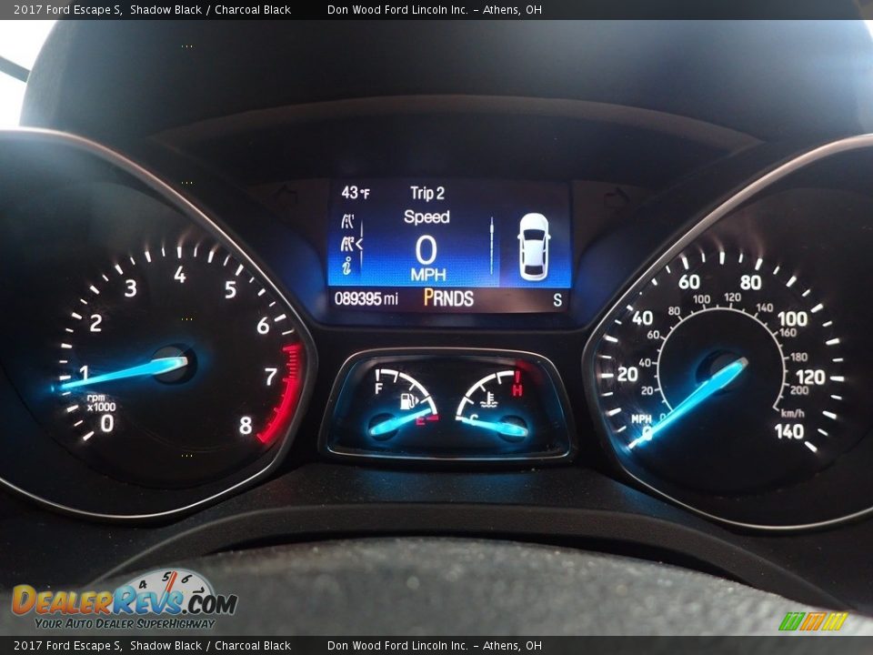 2017 Ford Escape S Shadow Black / Charcoal Black Photo #28
