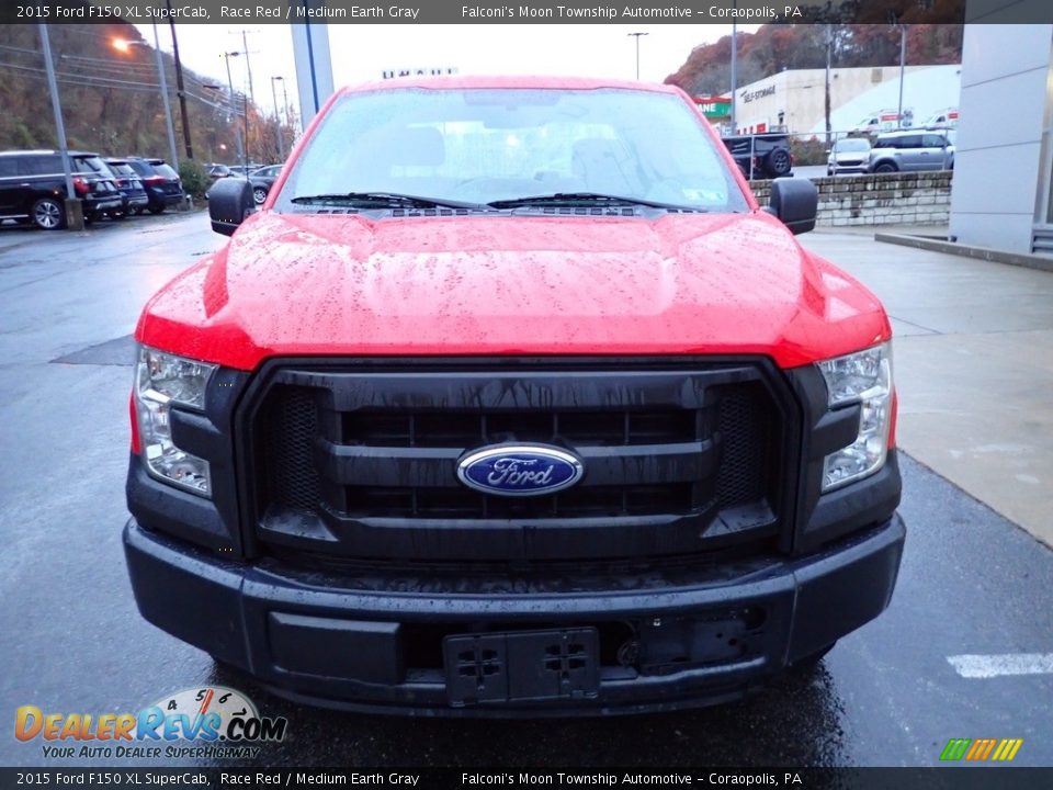 2015 Ford F150 XL SuperCab Race Red / Medium Earth Gray Photo #7
